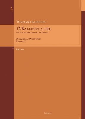 12 Balletti a tre op. 3 (1701) – Balletto 3 G-Dur – Partitur