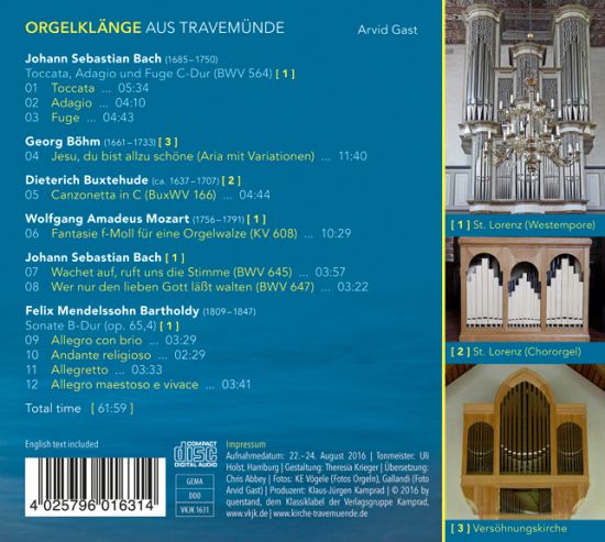 Orgelklänge aus Travemünde (Backcover)